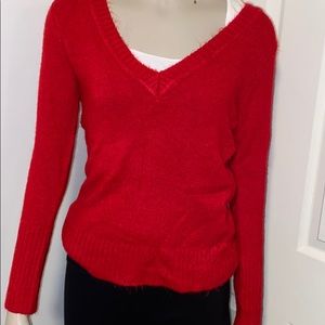 Bright Red Sweater